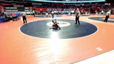 2A 157 lbs Quarterfinal - Jasper Harper, New Lenox (Providence Catholic) vs Nate Sanchez, Chicago (St. Ignatius)