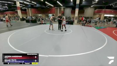 190 lbs Quarterfinal - Jayden Hardeman, Texas vs Brand Felts, Quest For Gold Wrestling Club