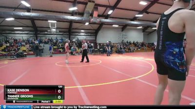 120 lbs Semifinal - Tanner Grooms, Okanogan vs Kase Denison, Tonasket