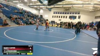 182 lbs Semifinal - Dusty Carter, Wyoming vs Ty Strohschein, Greybull Basin Athletic Club