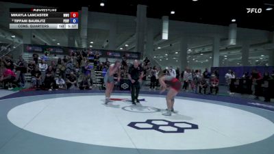 72 kg Cons. Quarters - Mikayla Lancaster, Menlo Wrestling Club vs Tiffani Baublitz, Penn/Nyac