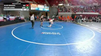 157 lbs Round 4 - Semis (4 Team) - William Aaron, Canyon Randall vs Blake Brigance, Frisco Wakeland