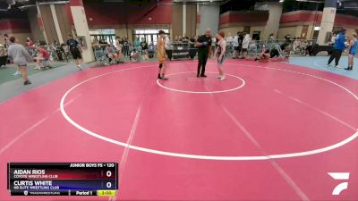 120 lbs Cons. Round 2 - Aidan Rios, Coyote Wrestling Club vs Curtis White, NB Elite Wrestling Club