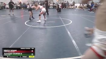 100 lbs Champ. Round 1 - Raymond Courter Iii, Springport vs Bently Nowak, Wrestling Factory