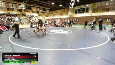 87 lbs Semifinal - Trevor Lambert, Mantanona TC vs James Liera, Rough House Wrestling