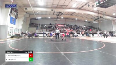 140 lbs Consi Of 4 - Landon Arredondo, Kiefer High School vs Thomas Taylor, Bristow High School