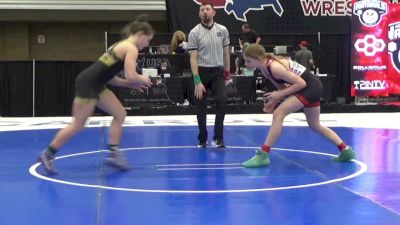 14U Girls - 125 lbs Semis - Katie Davidson, Team Nazar Training Center vs Reagan Eaton, Nebraska Wrestling Academy