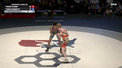 120 lbs 1st Place Match - Wade Stubbs, Kansas vs Diego Robertty, Iowa