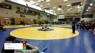 109 lbs Round Of 32 - Audon Clark, Toppenish (WA) vs Levi Mazzei, Frontier