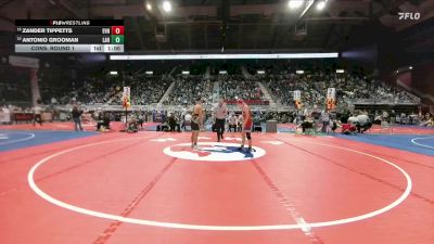 4A-113 lbs Cons. Round 1 - Antonio Grooman, Laramie vs Zander Tippetts, Evanston