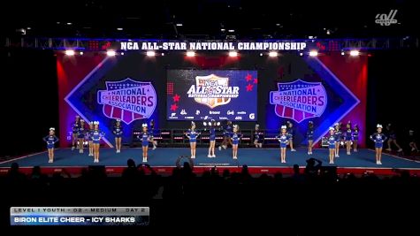 Biron Elite Cheer - Icy Sharks [2026 L1 Youth - D2 - Medium Day 2] 2026 NCA All-Star National Championship