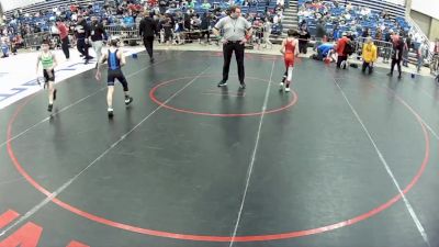 12U Boys - 70 lbs Cons. Round 2 - William Plumb, SCN Youth Wrestling Club vs Kiernin Ryznar, Michigan Matcat Wrestling Club