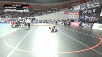 5A Boys 157 lbs Champ. Round 1 - Cory Kittleson, Dallas Boys vs Gannon McNulty, Redmond Boys