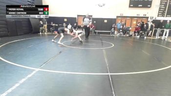 113 lbs Quarterfinal - Peter Koval, Trumbull vs Johec Cintron, New Britain