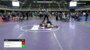115 lbs Consi Of 8 #2 - Michael Ferraro, Barrington vs Ryan Smith, Wilmington