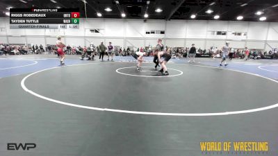 105 lbs Quarterfinal - Riggs Robedeaux, Untouchables 14U Black vs Tayden Tuttle, Washington 14U