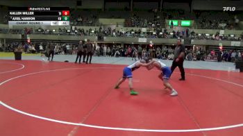 90 lbs Champ. Round 1 - Axel Hanson, Kasson-Mantorville Wrestling vs Kallen Miller, Team Nazar