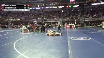 1A-190 lbs Cons. Round 3 - Drew Munson, Jesup vs Ruger Kincaid, Baxter