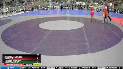 197 lbs Round 2 (4 Team) - Hunter McAvoy, Yamhill-Carlton vs Andrew Matlock, Coquille