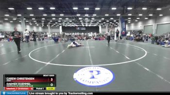 106 lbs Cons. Round 6 - Carew Christensen, Iowa vs Daemen Duemmel, Eierman Elite Wrestling Club