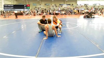 126 lbs Rr Rnd 1 - Jace Kimling, BC Predators - HSB vs Sean Elliott, Shore Thing Surf - HSB