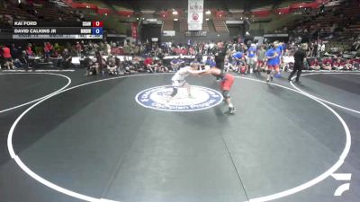190 lbs Kai Ford, SAWA - Sacramento Area Wrestling Association vs David Calkins Jr, MDWA - Mount Diablo Wrestling Association