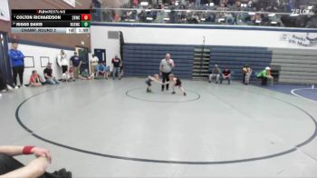 43 lbs Champ. Round 2 - Colton Richardson, 208 Badgers Wrestling Club vs Riggs Davis, Brothers Of Steel Wrestling Club