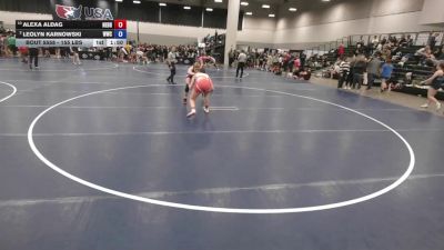 155 lbs Quarters - Alexa Aldag, Nebraska vs Leolyn Karnowski, Wamego Wrestling Club
