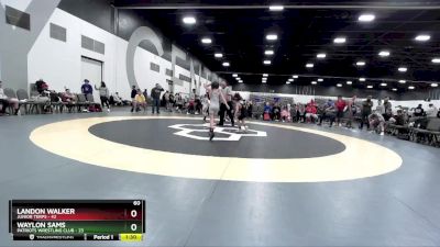 60 lbs Round 2 (8 Team) - Landon Walker, Junior Terps vs Waylon Sams, Patriots Wrestling Club