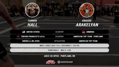Tanner Hall vs Grigori Arakelyan 2025 ADCC Portland Open