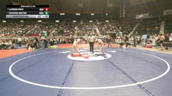 3A-132 lbs Quarterfinal - Lander Rice, Mountain View vs Cooper Meyer, Wheatland