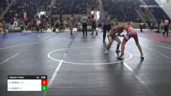 130 lbs Quarterfinal - Johnny Arbizo, Hayden Lobos vs James Lujan, Safford Wrestling Club