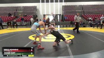 105 lbs Round 1 (8 Team) - Tanner Hunt, Roundtree Wrestling Academy vs Reece Movahead, PA Alliance