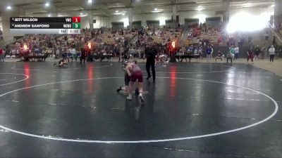 85 lbs Champ. Round 1 - Andrew Sanford, Williamson Co Wrestling Club vs Jett Wilson, Vikings Wrestling Club