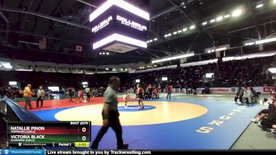 Girls 125 lbs Champ. Round 2 - Natallie Pinon, Toppenish (Girls) vs Victoria Black, Cashmere (Girls)