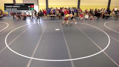 285 lbs 5th Place Match - Samuel Winkels, MN vs Drake Buthe, IA