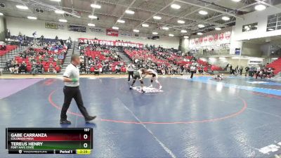 197 lbs Semifinal - Gabe Carranza, Colorado Mesa vs Tereus Henry, Fort Hays State