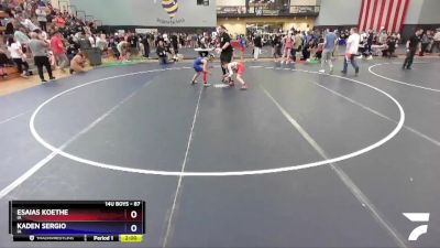 87 lbs Cons. Round 4 - Esaias Koethe, IA vs Kaden Sergio, IA