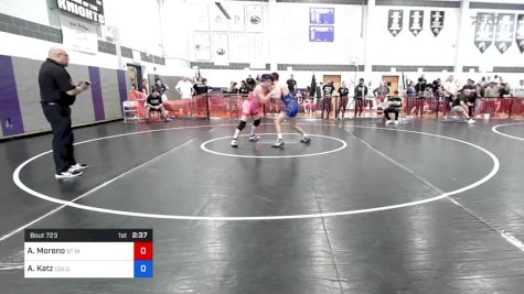 150 lbs Quarterfinal - Anthony L. Moreno, St Mary Rutherford vs August Katz, Columbia
