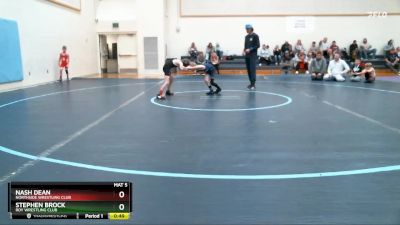 54-63 lbs Round 1 - Nash Dean, Northside Wrestling Club vs Stephen Brock, Roy Wrestling Club