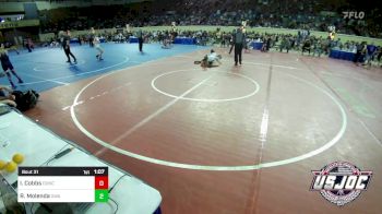 160 lbs Semifinal - Isaac Cobbs, Duncan Demon Wrestling vs Rhodes Molenda, Oklahoma Wrestling Academy