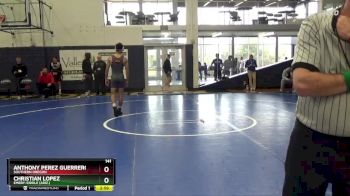 141 lbs Champ. Round 1 - Christian Lopez, Embry-Riddle (Ariz.) vs Anthony Perez Guerrero, Southern Oregon
