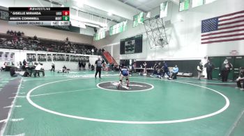 105 lbs Champ. Round 2 - Giselle Miranda, Los Osos vs Amaya Cornwell, Montclair