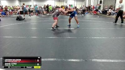 215 lbs Round 1 (6 Team) - Jayden Balboni, New England Gold vs David Citro, Town WC