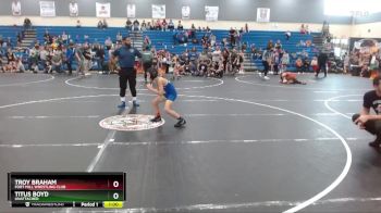 82 lbs Round 1 - Titus Boyd, Unattached vs Troy Braham, Fort Mill Wrestling Club