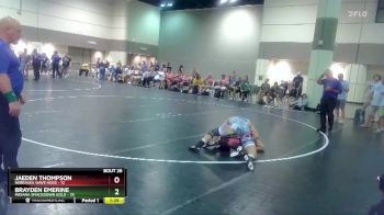 182 lbs Round 4 (16 Team) - Jaeden Thompson, Nebraska Wave Hogs vs Brayden Emerine, Indiana Smackdown Gold