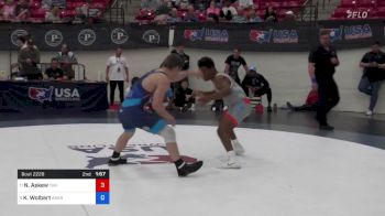 65 kg Round 2 - Nathaniel Askew, Tar Heel Wrestling Club vs Kellen Wolbert, Askren Wrestling Academy