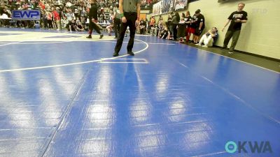 52 lbs Quarterfinal - Brylen Buckner, Weatherford Youth Wrestling vs Grey Stuck, Carl Albert