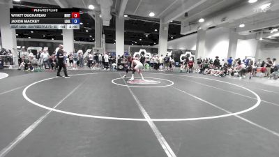 U20 Freestyle FS - 65 lbs Cons. Round 5 - Wyatt Duchateau, Minnesota - RTC vs Jaxon Mackey, Legends Of Gold Las Vegas