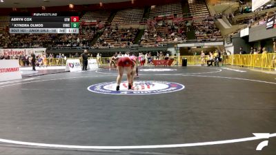 Junior Girls - 145 lbs Quarters - Gianna Munifo, Golden Tribe Wrestling vs Liliana Manzo, Thunder Wrestling Club